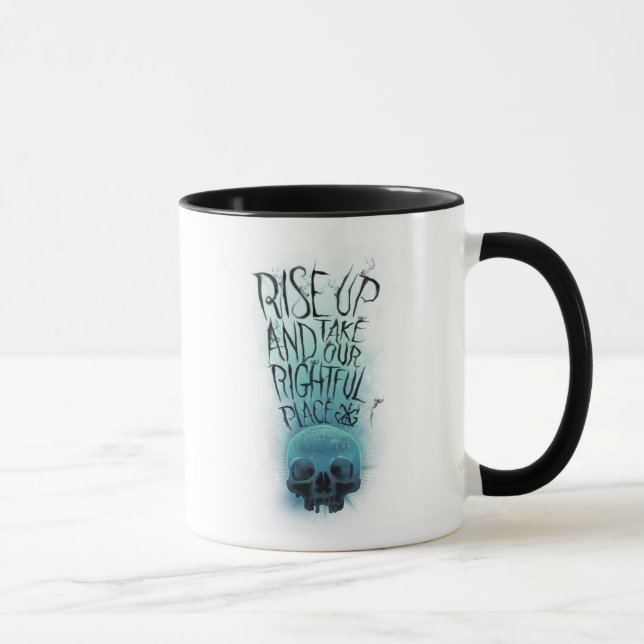 Mug Graphique de crâne et de fumée (Droite)