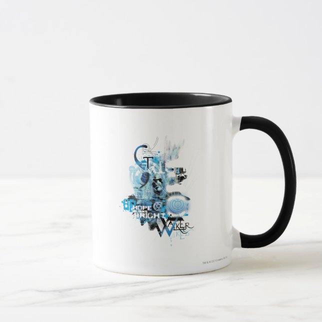 Mug Graphique de lanterne bleue 1 (Droite)