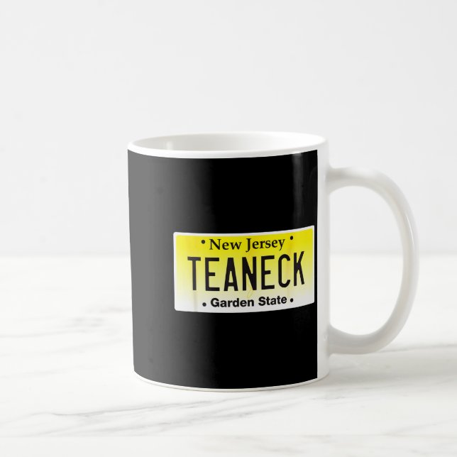 Mug Graphique de plaque d'immatriculation Teaneck New  (Droite)