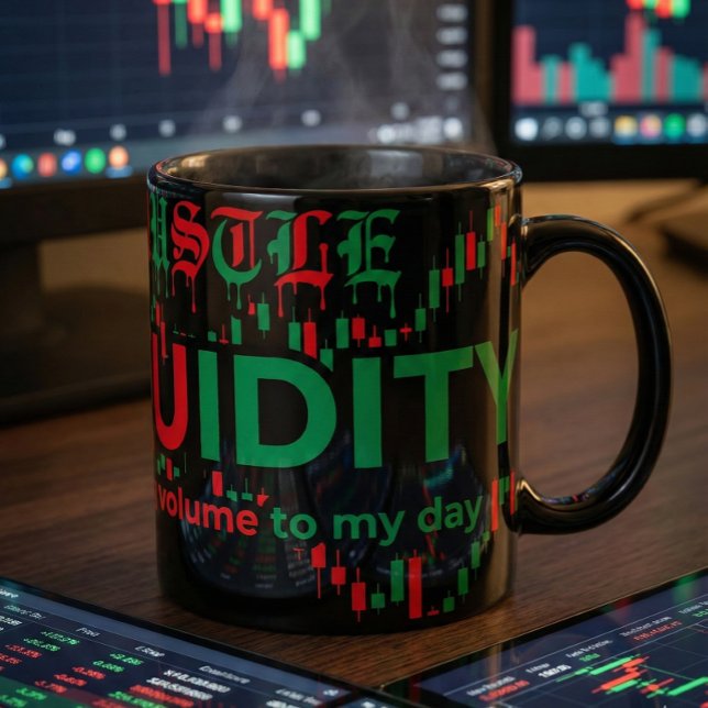 Mug Graphique de trading Streetwear Bougie Rouge Verte (Créateur téléchargé)