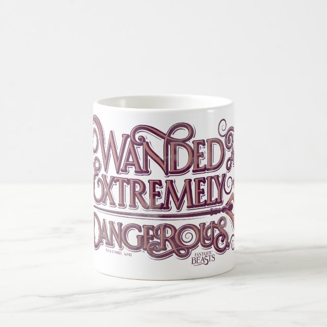 Mug Graphique Débordé Et Extrêmement Dangereux - Rose (Centre)