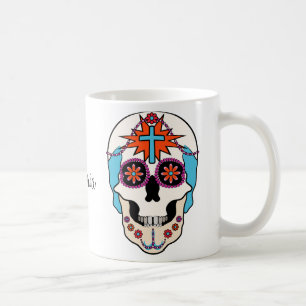 Mug Graphique des crânes de sucre