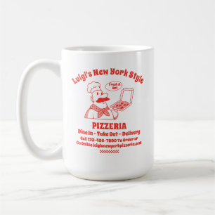 Mug Graphique détaillé personnalisé de restaurant de p
