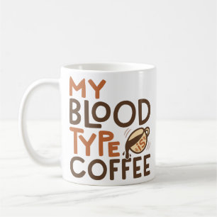 Mug Graphique du groupe sanguin Café pour le cadeau d'