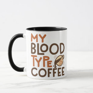 Mug Graphique du groupe sanguin Café pour le cadeau d'