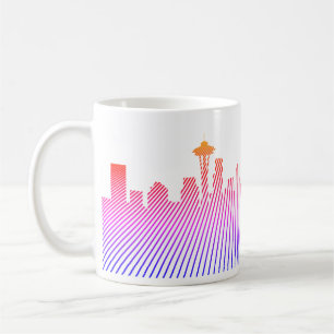Mug Graphique en silhouette de Seattle