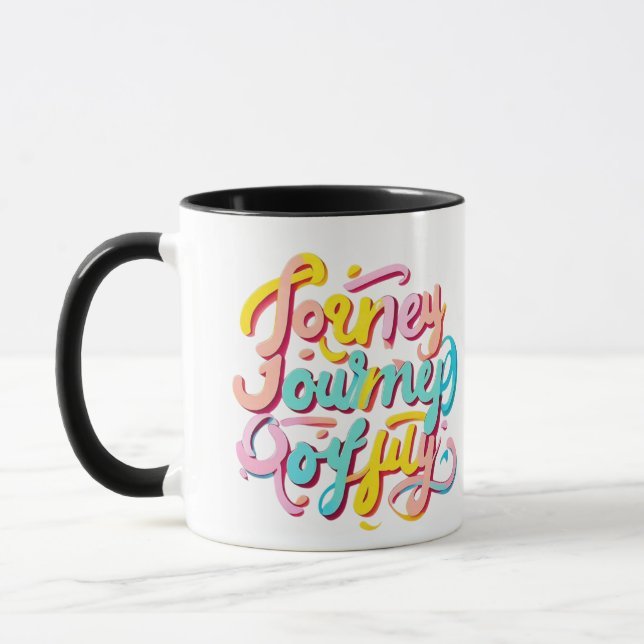 Mug "Graphique joyeux dynamique" (Gauche)