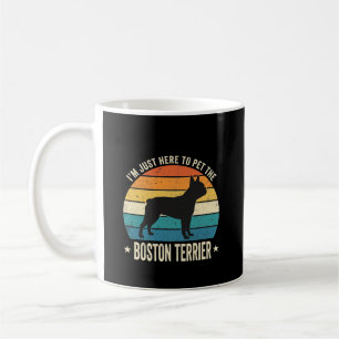 Mug Graphique Rétro pour Amateur de Boston Terrier_1