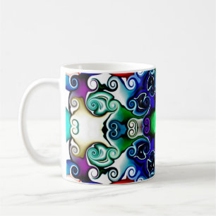 Mug Graphiques informatiques. Illustration d'un flo ab