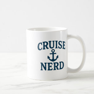 Mug Graphisme d'ancre de nerd de croisière en détresse