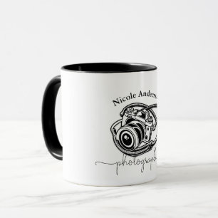 Mug Graphisme de logo d'appareil photo de photographie