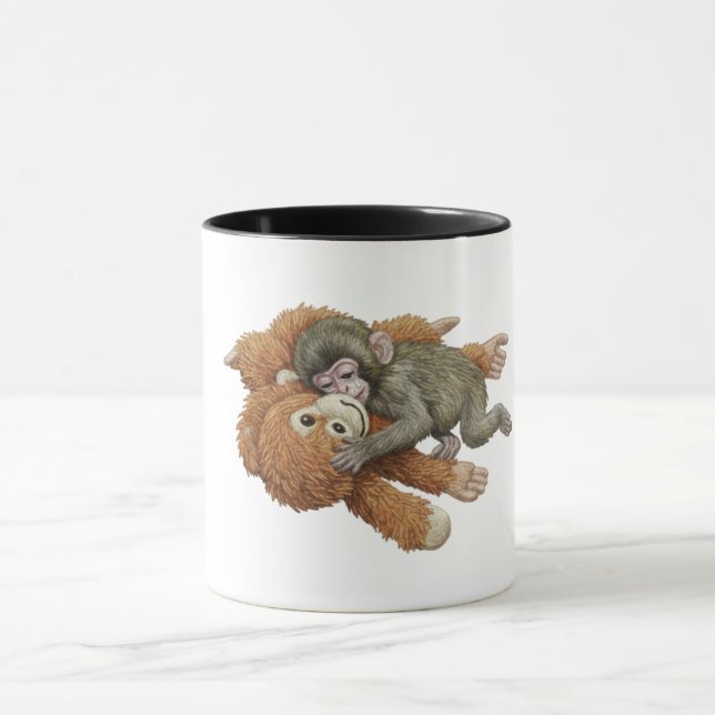 Mug Graphisme de Monkey Punch, bébé singe orang-outan  (Centre)