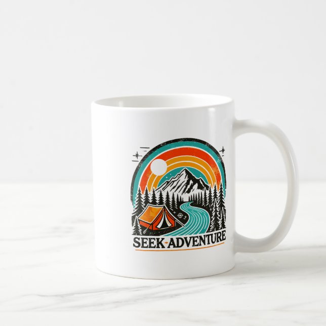 Mug Graphisme de recherche d'aventure Explorez le plei (Droite)