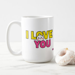 Mug Graphisme Je t'aime pour cadeaux et vêtements