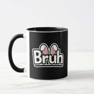 Mug Graphisme Mignon d'Oreilles de Lapin Bruh