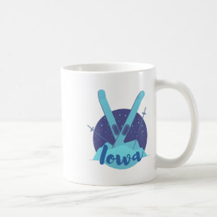 Mug Graphisme rétro de ski pour vacances à la station 