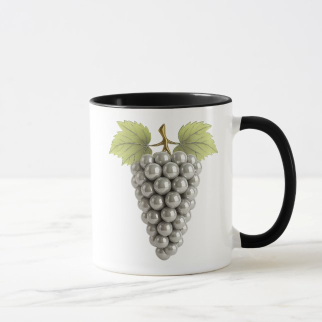 Mug Grappe de raisin stylisée (Droite)