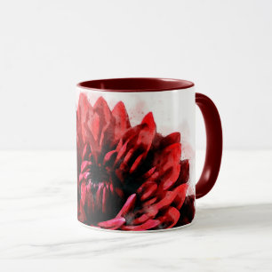 Mug Gras Dahlia Aquarelle