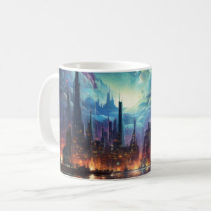Mug Gratte-ciel Cosmologique Futuriste Metropolis