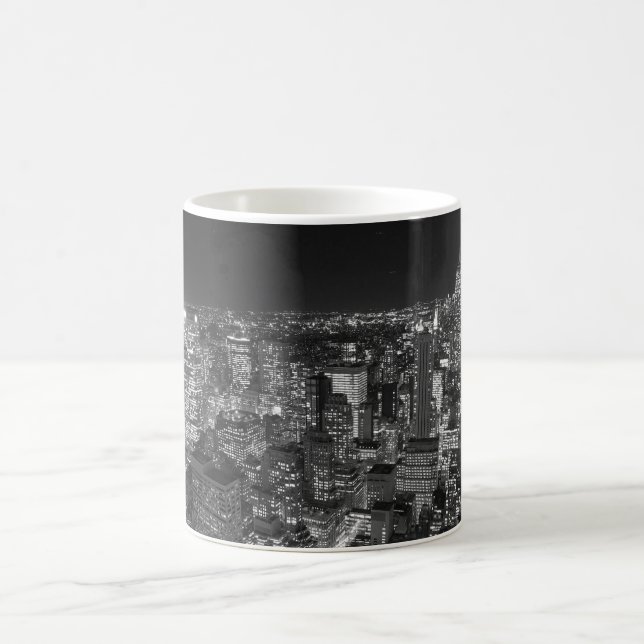 Mug Gratte-ciel noirs et blancs de New York (Centre)