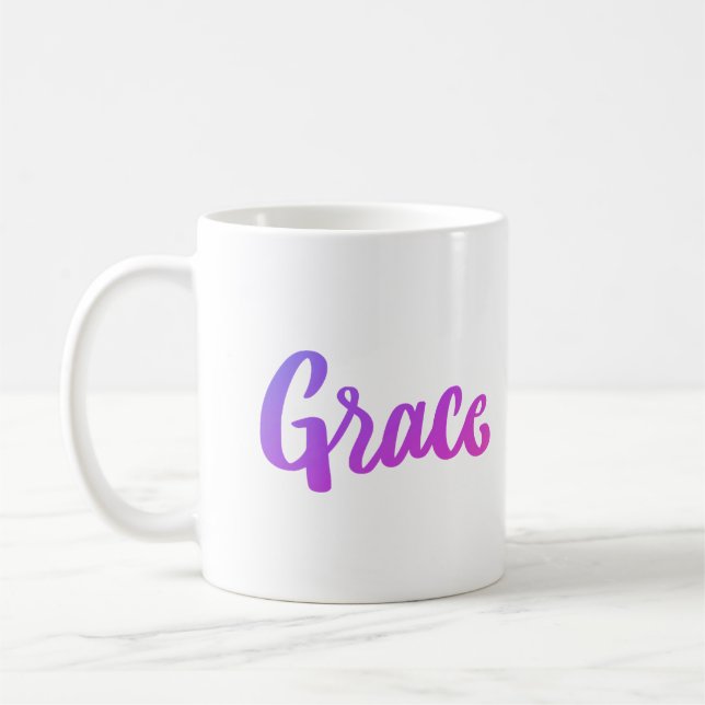 Mug Gravité de dégradé violet et rose (Gauche)
