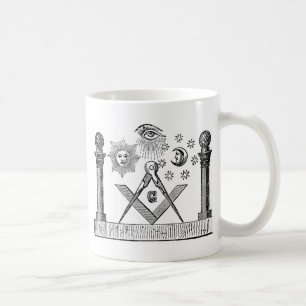 Mug Gravure maçonnique G Kenning du 19e siècle