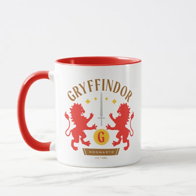 Mug GRAYFFINDOR™ Maison double Lion épée graphique (Gauche)