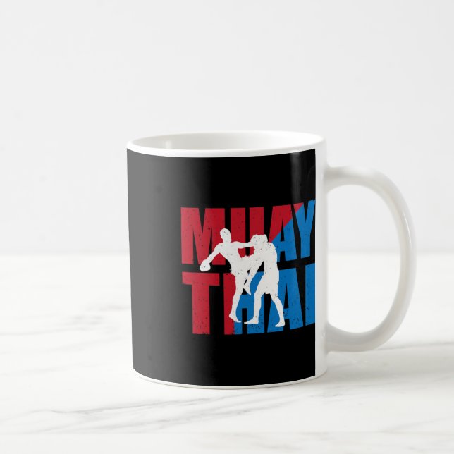 Mug Great 2 Muay Thai Fighter Design Kickboxer Mma Tra (Droite)