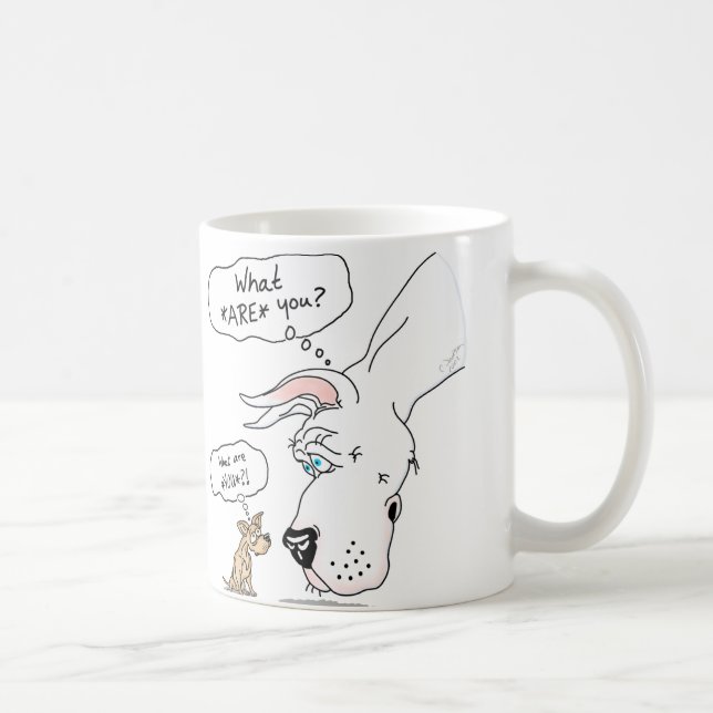 Mug Great Dane & Chihuahua White (Droite)