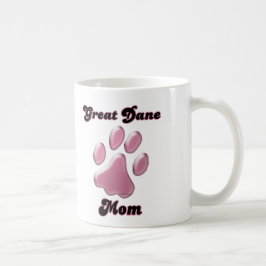 Mug Great Dane Mom Pink Pawprint