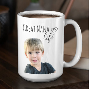 Mug Great Nana Life Customize Photo