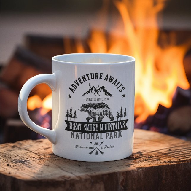 Mug Great Smoky Mountains Forest Landscape (Créateur téléchargé)