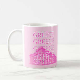 Mug Grèce, Art Voyage, Art Voyage Pastel, Rose