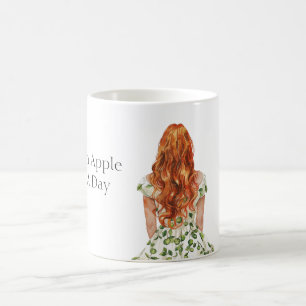 Mug Green An Apple A Day Roux