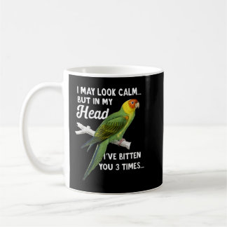 Mug Green Cheek Drôle Citation Conure Je Peux Avoir L'