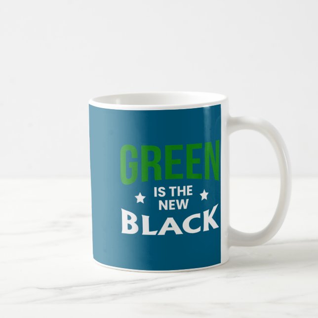 Mug Green Is The New Black St. Patricks Day  (Droite)