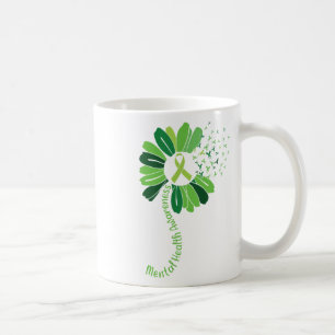 Mug Green Ribbon Warrior & Supporters - Mental Hea