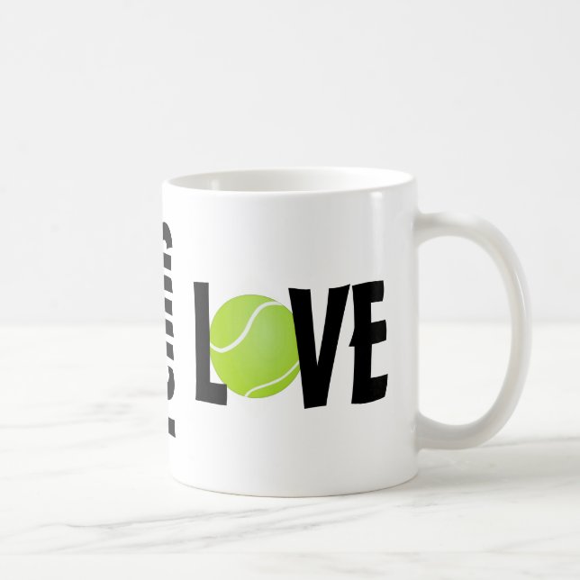Mug Green Tennis Ball LOVE (Droite)