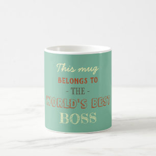 Mug Green Terracotta Pastel Cadeau couleur pour patron