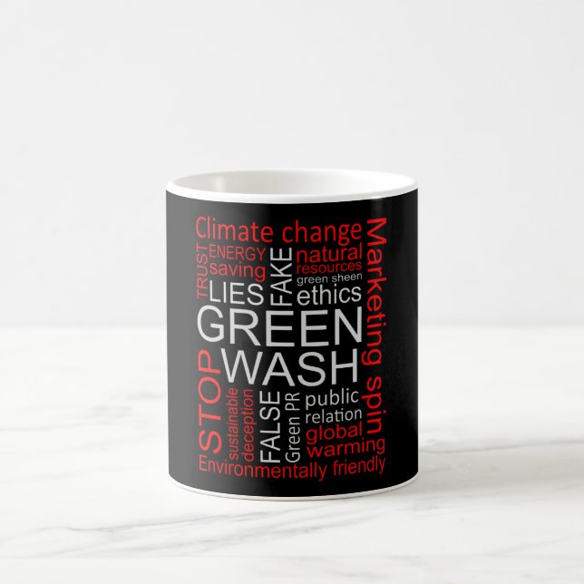 Mug Greenwash Fake Lies Deception (Centre)
