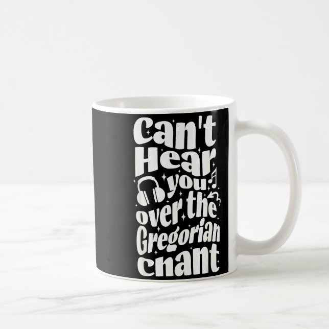Mug Gregorian Chant Funny Catholic Traditional Latin M (Droite)