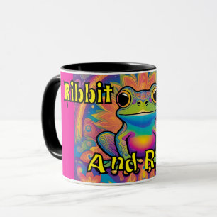 Mug Grenouille à ruban et à rayonnement - Vibes psyché