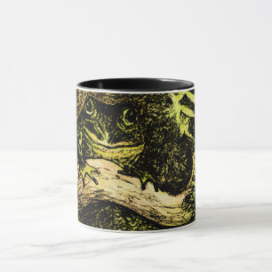 Mug Grenouille Art Nouveau hollandaise dans l'arbre