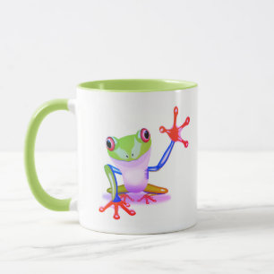 Mug Grenouille des arbres Jungle couleurs vives