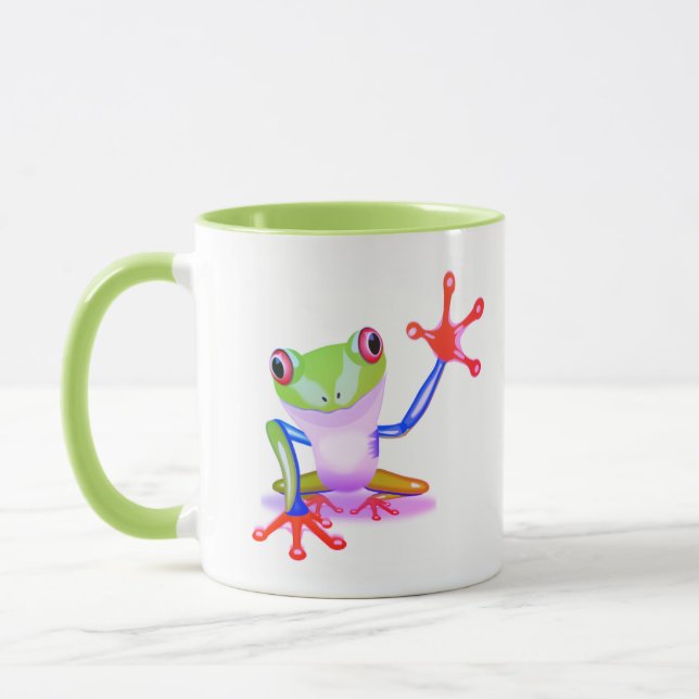 Mug Grenouille des arbres Jungle couleurs vives (Gauche)