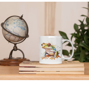 Mug Grenouille d'or azur