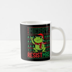 Mug Grenouille Drôle Rétro Joyeux Resistmas Litique Ug