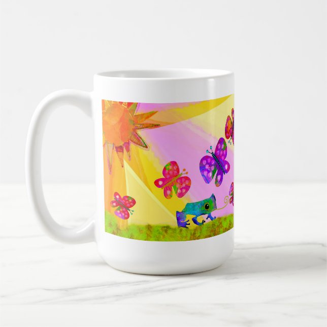 Mug Grenouille et papillons (Gauche)
