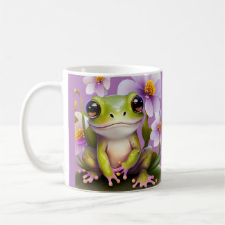Mug Grenouille mignonne en fleurs