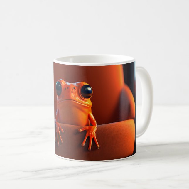 Mug Grenouille orange (Devant droit)